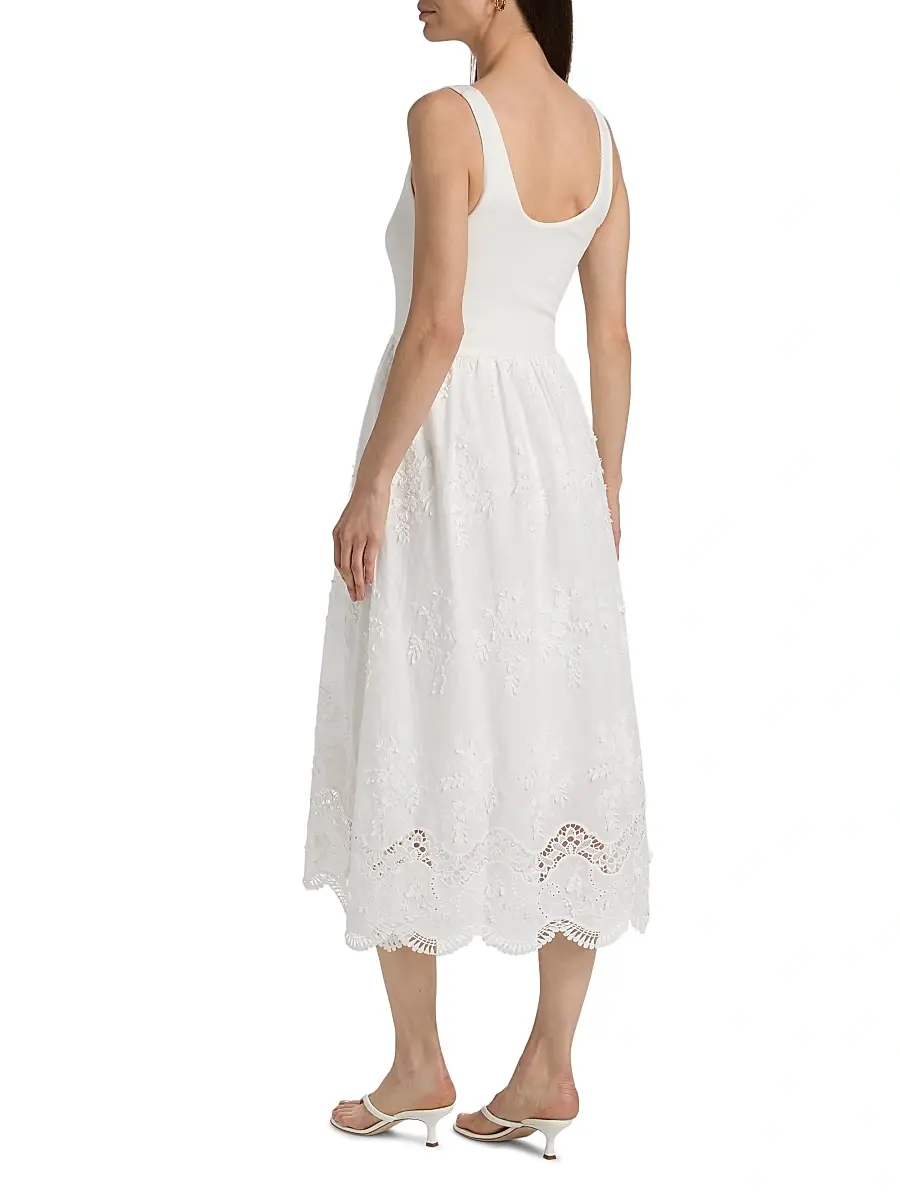 Generation Love Women's Leann 3D Voile Combo Midi-Dress | Thumbnail 5 Generation Love Women's Leann 3D Voile Combo Midi-Dress | Thumbnail 5