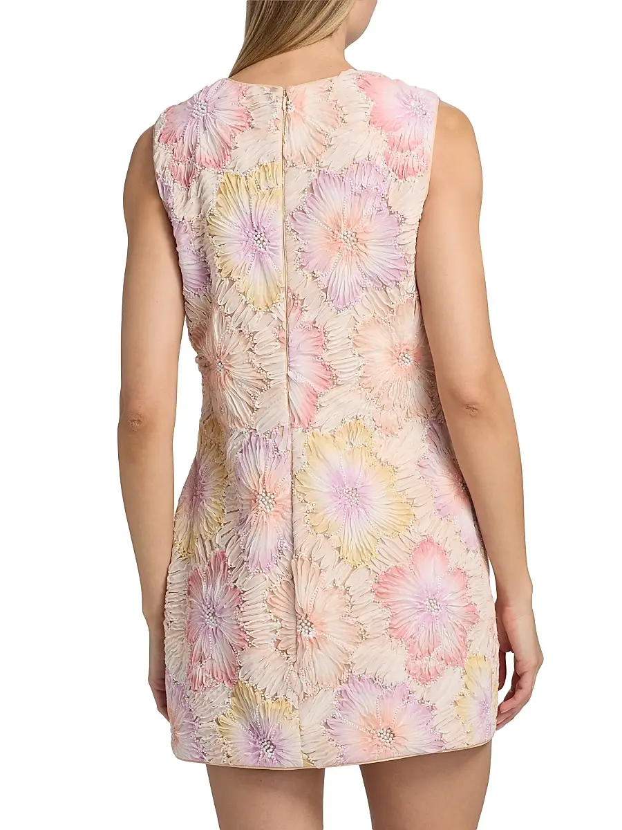 Milly Women's Ivette Floral Embroidered Minidress | Thumbnail 5 Milly Women's Ivette Floral Embroidered Minidress | Thumbnail 5