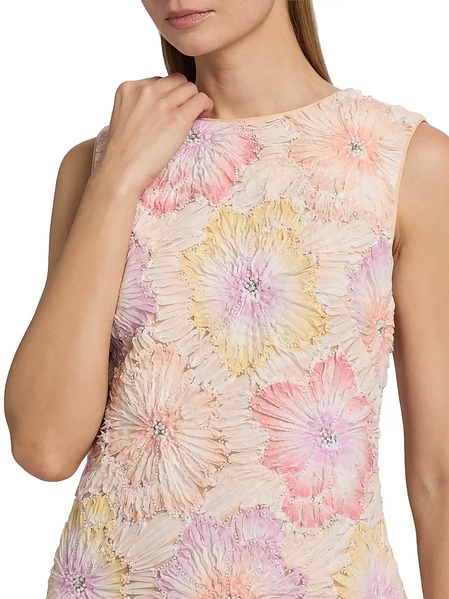 Milly Women's Ivette Floral Embroidered Minidress | Thumbnail 6 Milly Women's Ivette Floral Embroidered Minidress | Thumbnail 6