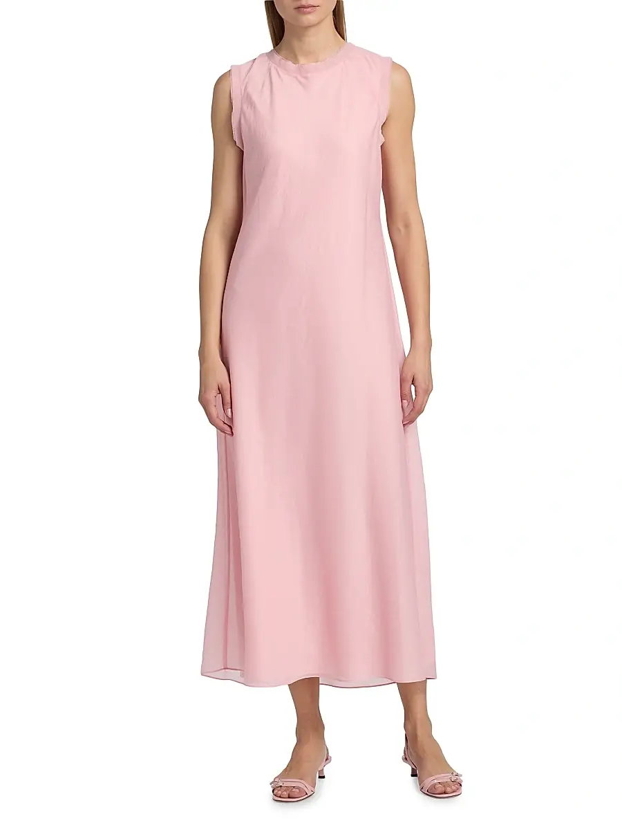 Milly Women's Linda Sleeveless Midi-Dress | Thumbnail 3 Milly Women's Linda Sleeveless Midi-Dress | Thumbnail 3
