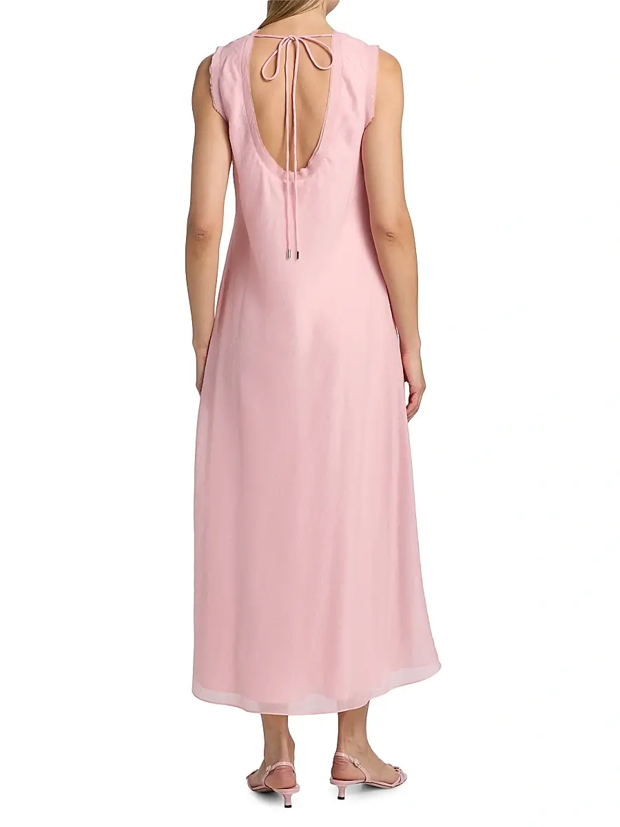 Milly Women's Linda Sleeveless Midi-Dress | Thumbnail 5 Milly Women's Linda Sleeveless Midi-Dress | Thumbnail 5