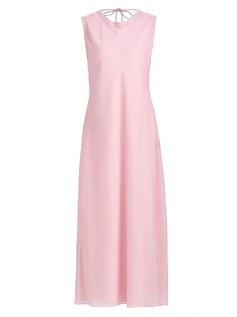 Milly Women's Linda Sleeveless Midi-Dress - Pink - Size 12 | Image 1 Milly Women's Linda Sleeveless Midi-Dress - Pink - Size 12 | Image 1