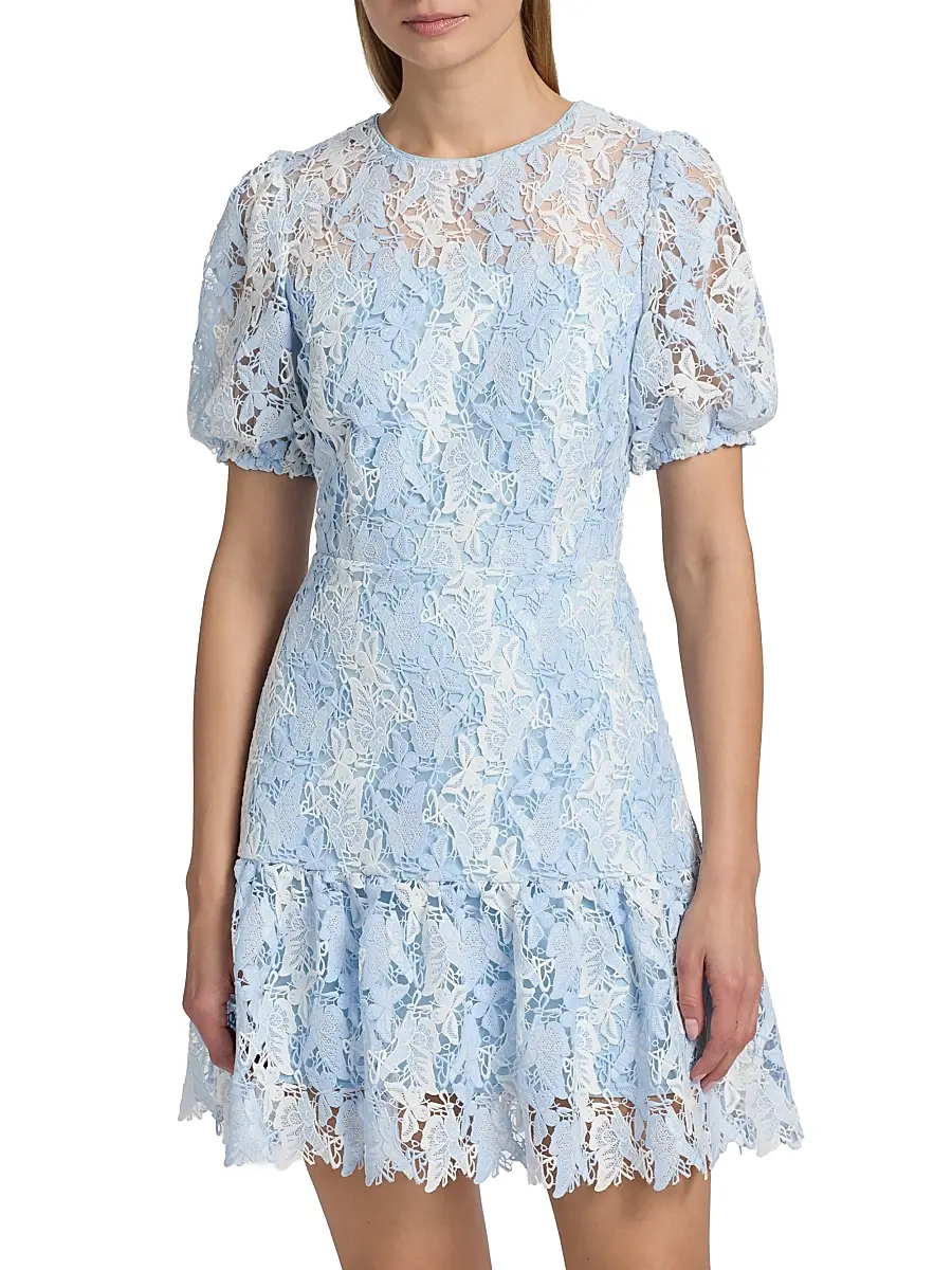 Milly Women's Yasmin Butterfly Lace Minidress | Thumbnail 3 Milly Women's Yasmin Butterfly Lace Minidress | Thumbnail 3