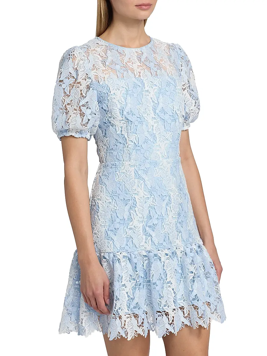 Milly Women's Yasmin Butterfly Lace Minidress | Thumbnail 4 Milly Women's Yasmin Butterfly Lace Minidress | Thumbnail 4