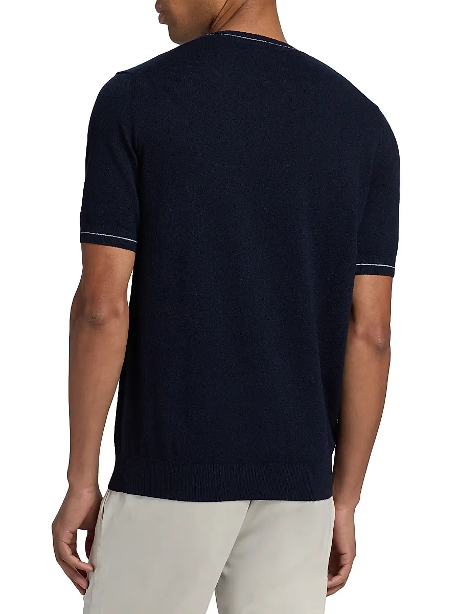 Saks Fifth Avenue Men's Bouclé Crewneck Top | Thumbnail 5 Saks Fifth Avenue Men's Bouclé Crewneck Top | Thumbnail 5