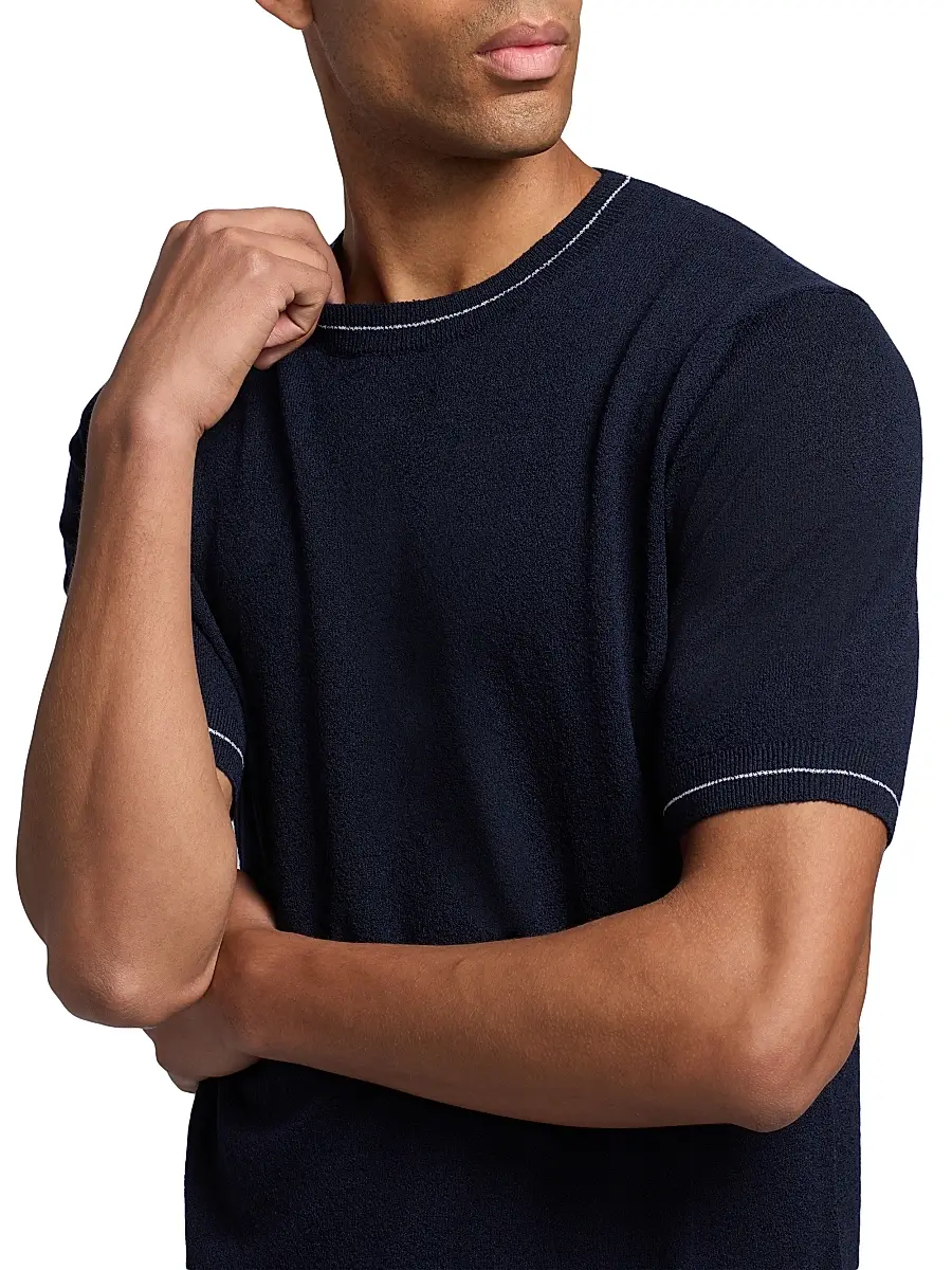Saks Fifth Avenue Men's Bouclé Crewneck Top | Thumbnail 6 Saks Fifth Avenue Men's Bouclé Crewneck Top | Thumbnail 6