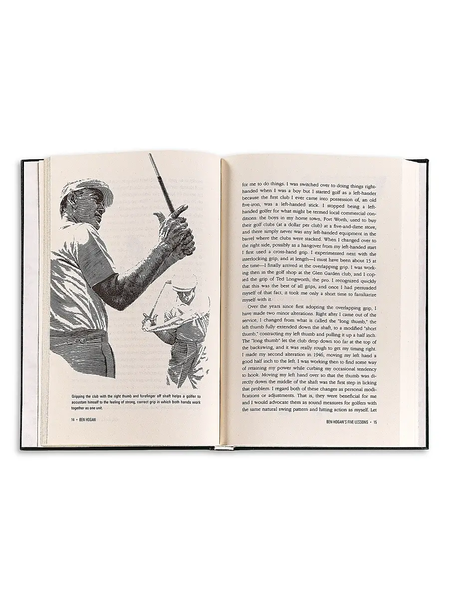 Graphic Image ''Ben Hogan's Five Lessons: The Modern Fundamentals of Golf'' Leather-Bound Hardcover Book | Thumbnail 3 Graphic Image ''Ben Hogan's Five Lessons: The Modern Fundamentals of Golf'' Leather-Bound Hardcover Book | Thumbnail 3