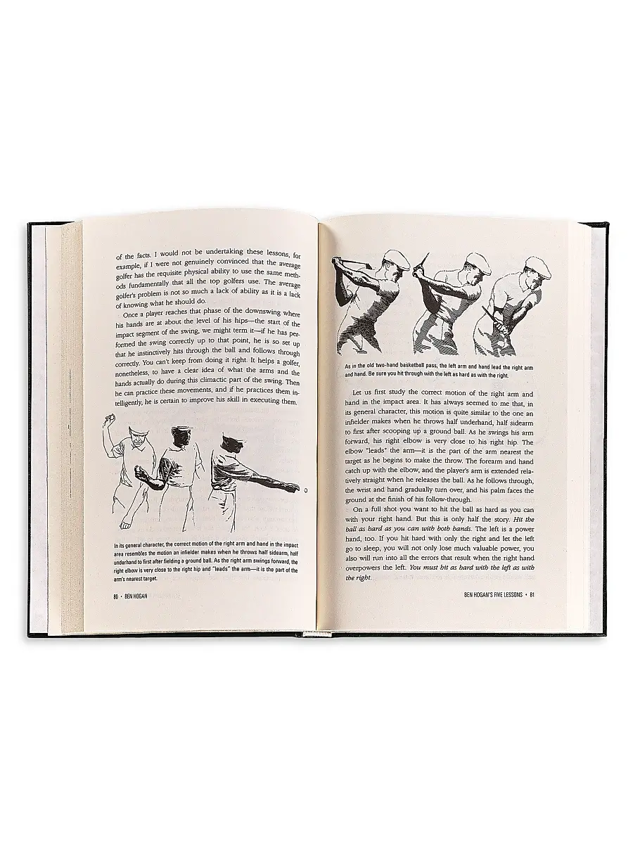 Graphic Image ''Ben Hogan's Five Lessons: The Modern Fundamentals of Golf'' Leather-Bound Hardcover Book | Thumbnail 5 Graphic Image ''Ben Hogan's Five Lessons: The Modern Fundamentals of Golf'' Leather-Bound Hardcover Book | Thumbnail 5