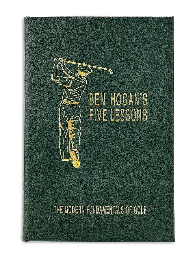 Graphic Image ''Ben Hogan's Five Lessons: The Modern Fundamentals of Golf'' Leather-Bound Hardcover Book
