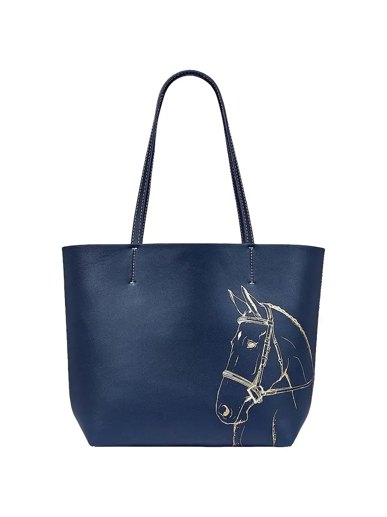 GiGi New York Women's Melissa Bamber x Hunter Horse-Embossed Leather Tote Bag