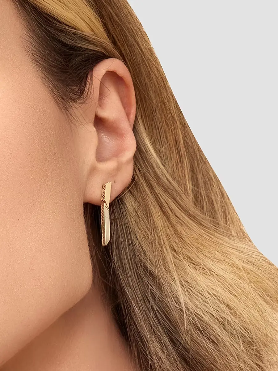 Oradina Women's 14K Yellow Gold Aurora Drop Earrings - Gold | Thumbnail 3 Oradina Women's 14K Yellow Gold Aurora Drop Earrings - Gold | Thumbnail 3