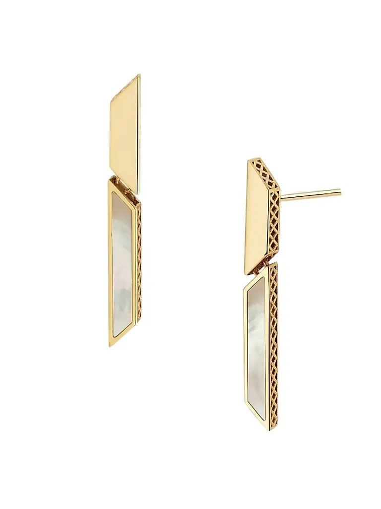 Women's 14K Yellow Gold Aurora Drop Earrings - Gold