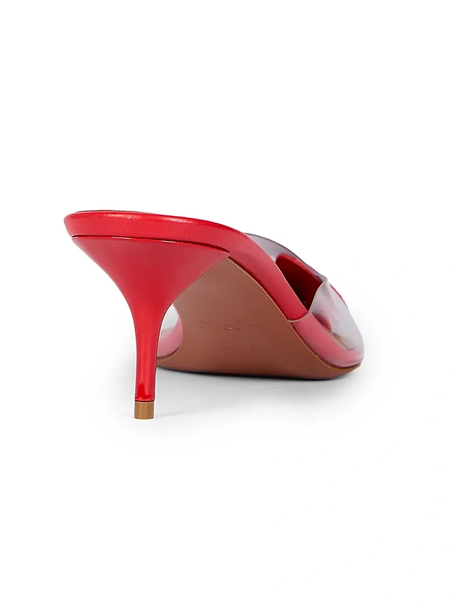 Alaïa Women's Bloom 60MM Flower-Appliqué Leather Mules | Thumbnail 3