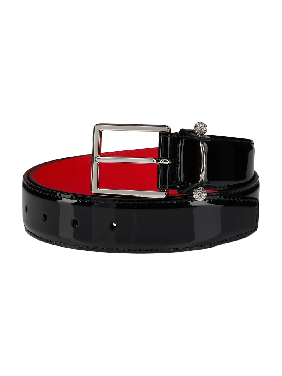 Christian Louboutin Men's Chambeliss Patent Leather Belt