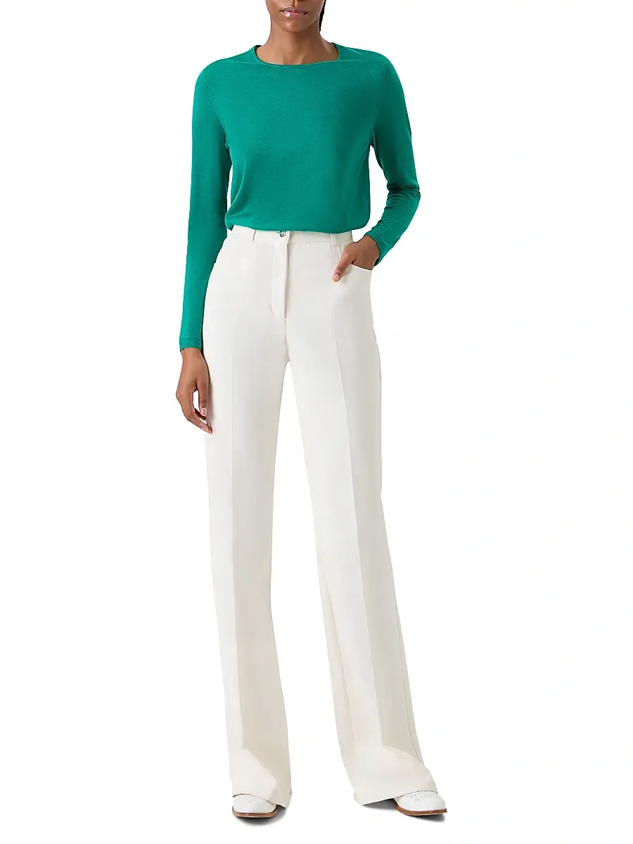 Akris Women's Fine-Gauge Knit Cashmere-Silk Sweater | Thumbnail 2