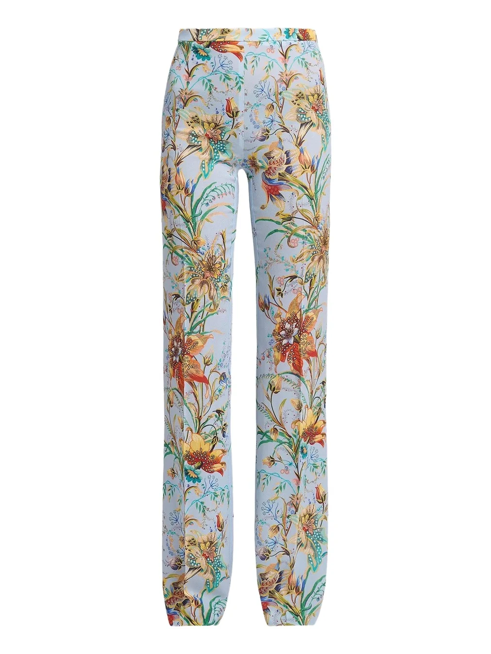 Etro Women's Floral Print Straight-Leg Trousers