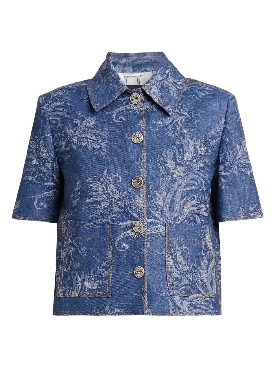 Women's Paisley Denim Shirt Women's Paisley Denim Shirt