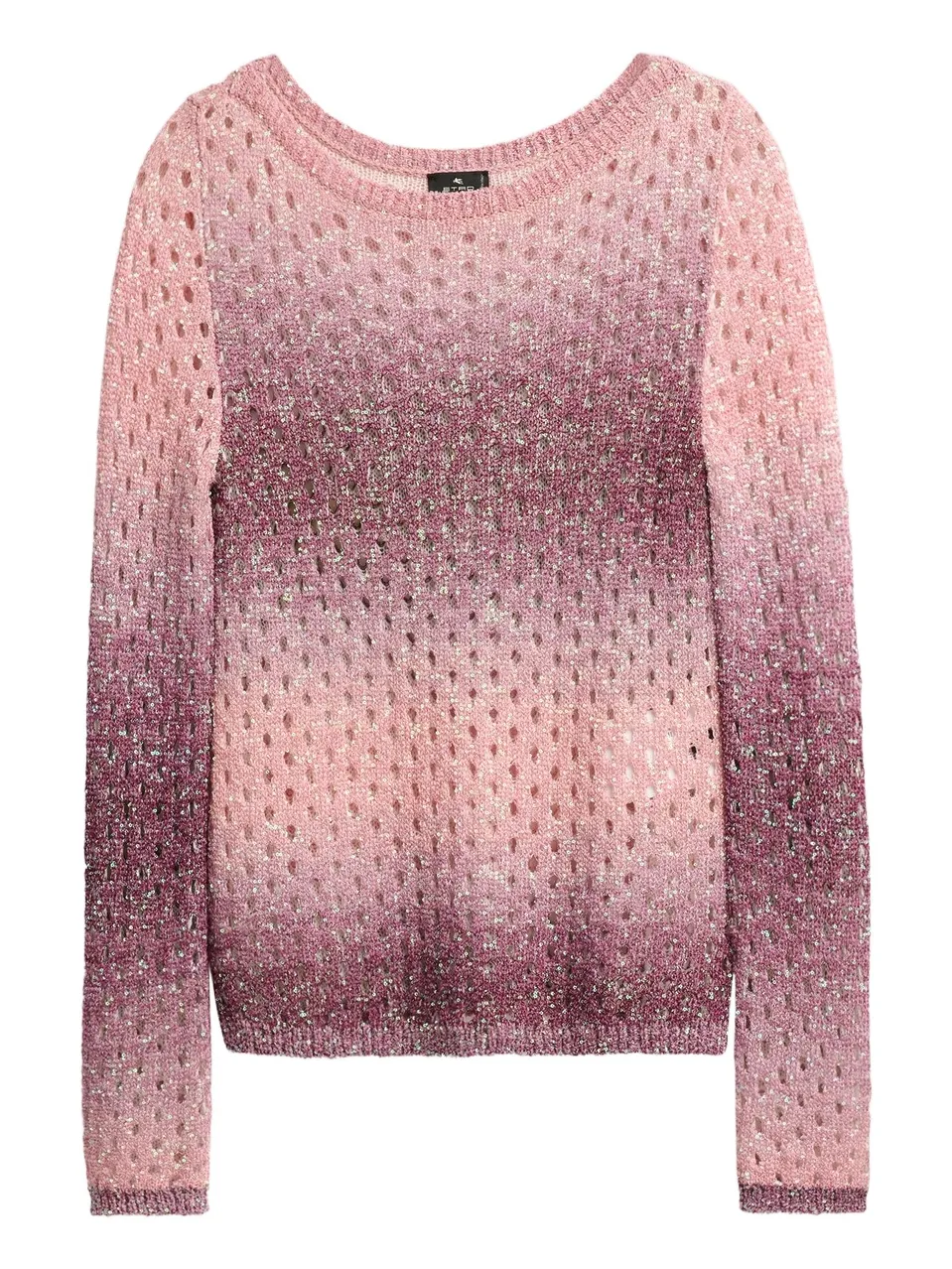 Etro Women's Sequin Nylon-Wool Open-Knit Sweater