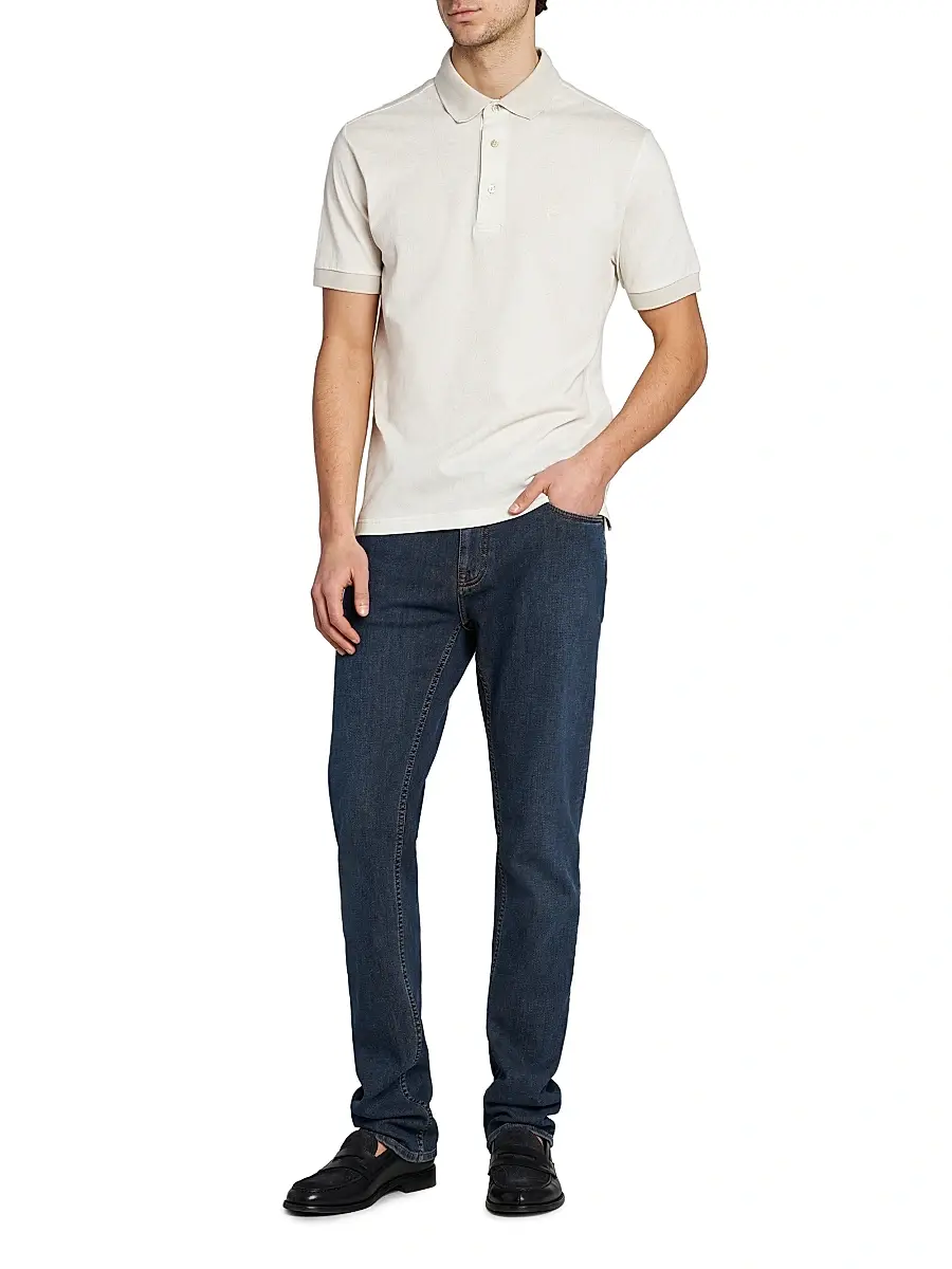 Etro Men's Roma Cotton Polo Shirt | Thumbnail 2