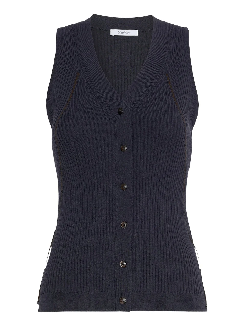 Max Mara Women's Cotton and Viscose Yarn Gilet