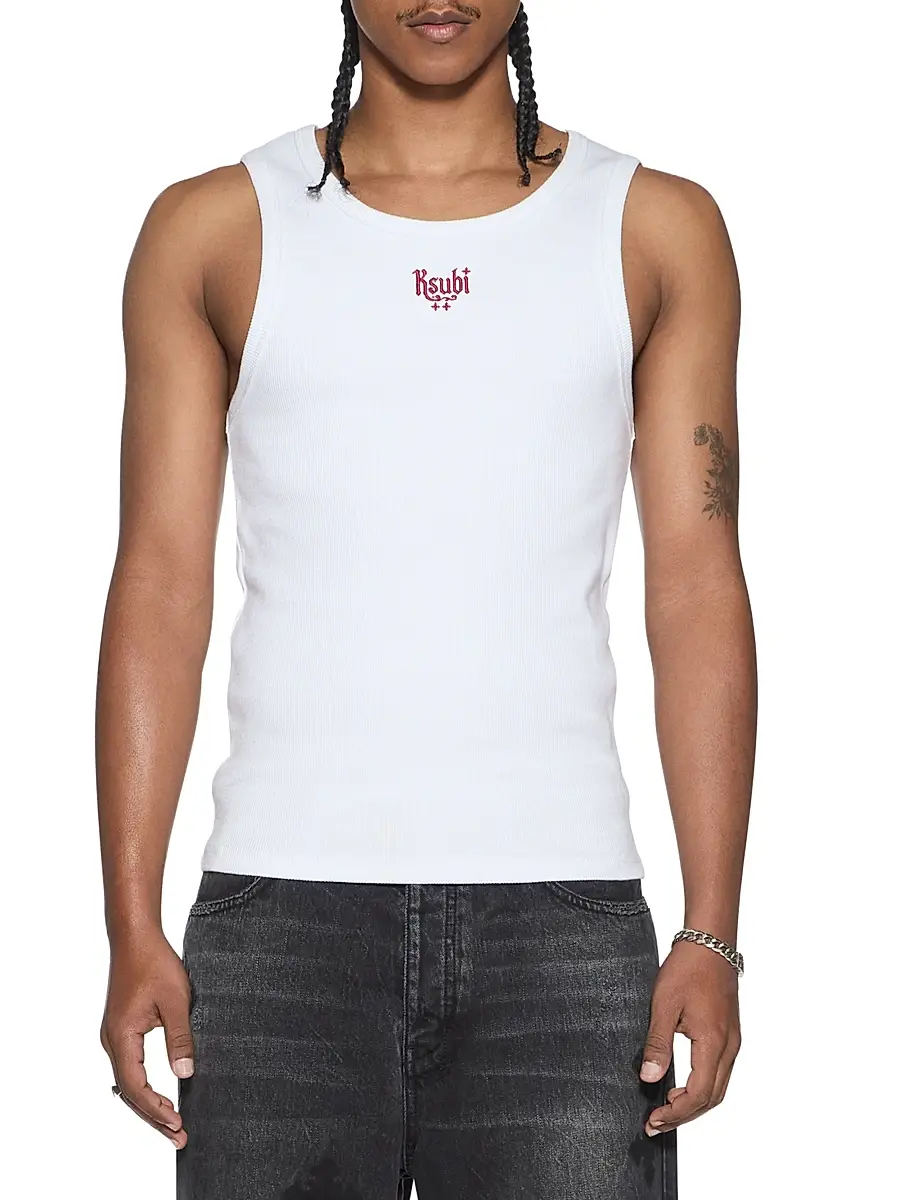 Ksubi Men's Paise Halen Singlet Tank - White - Size XXL | Image 1 Ksubi Men's Paise Halen Singlet Tank - White - Size XXL | Image 1