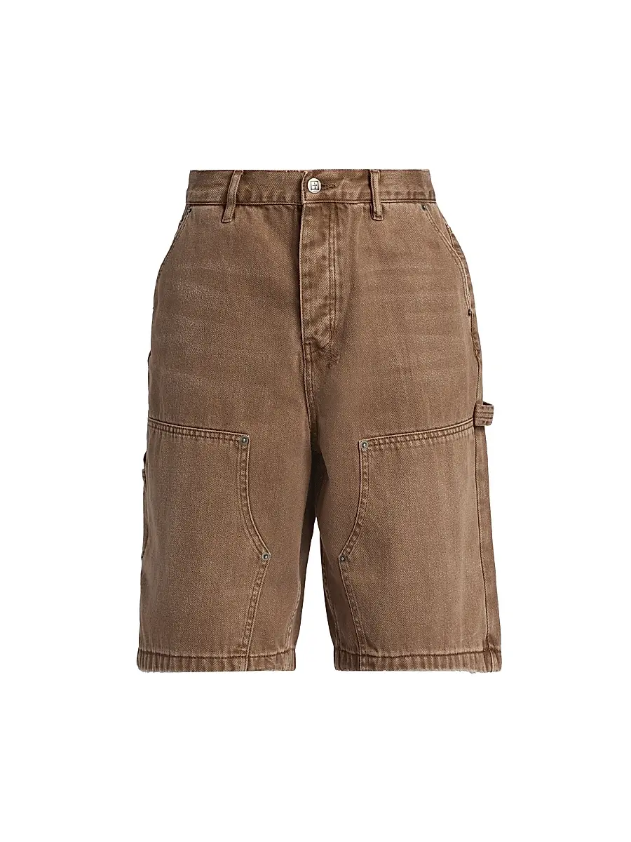 Ksubi Men's Maxx Operator Wide-Leg Carpenter Jean Shorts - Brown - Size 36 | Image 1 Ksubi Men's Maxx Operator Wide-Leg Carpenter Jean Shorts - Brown - Size 36 | Image 1