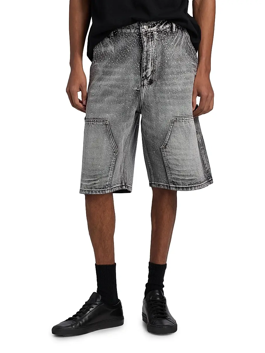 Ksubi Men's Men's Maxx Operator Konkrete Crystal Carpenter Shorts | Thumbnail 3 Ksubi Men's Men's Maxx Operator Konkrete Crystal Carpenter Shorts | Thumbnail 3