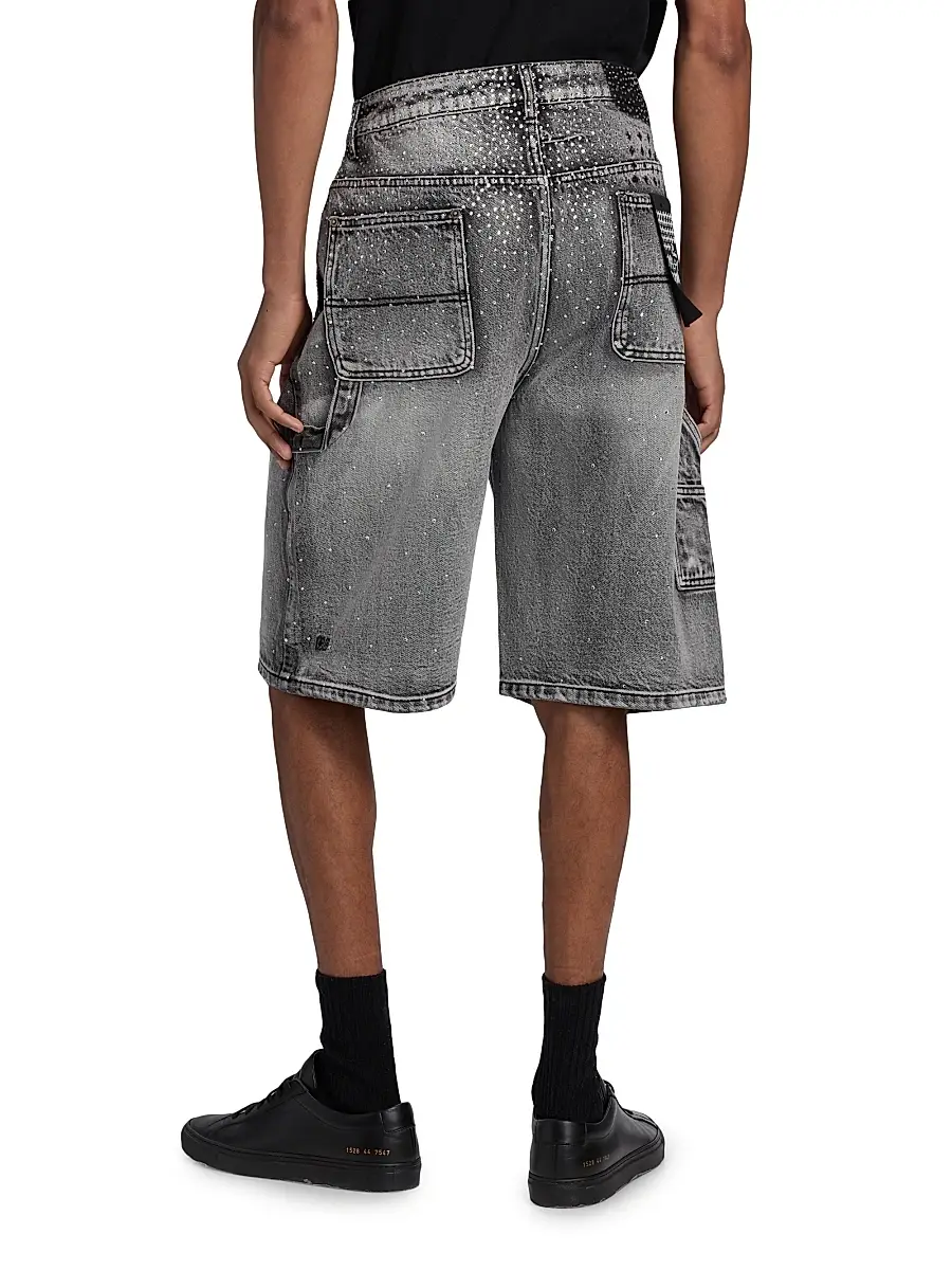 Ksubi Men's Men's Maxx Operator Konkrete Crystal Carpenter Shorts | Thumbnail 5 Ksubi Men's Men's Maxx Operator Konkrete Crystal Carpenter Shorts | Thumbnail 5