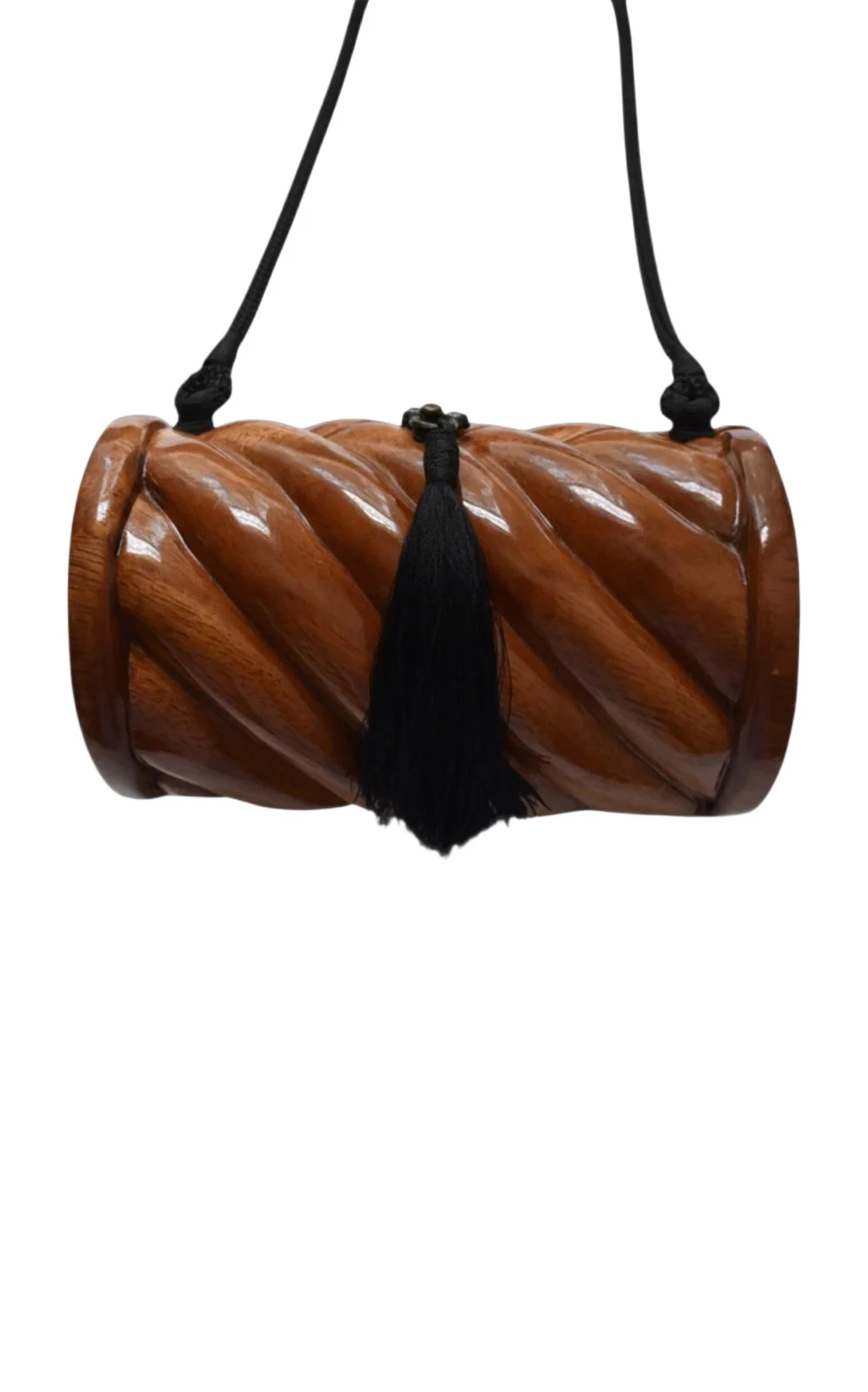 Timmy Woods Ribbed Tasseled Purse Timmy Woods Ribbed Tasseled Purse