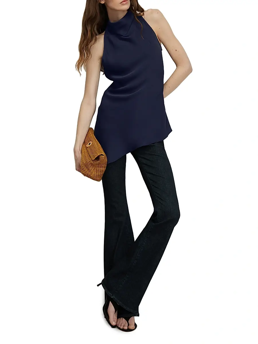 Veronica Beard Women's Radford Asymmetric Sleeveless Tunic Top | Thumbnail 2 Veronica Beard Women's Radford Asymmetric Sleeveless Tunic Top | Thumbnail 2