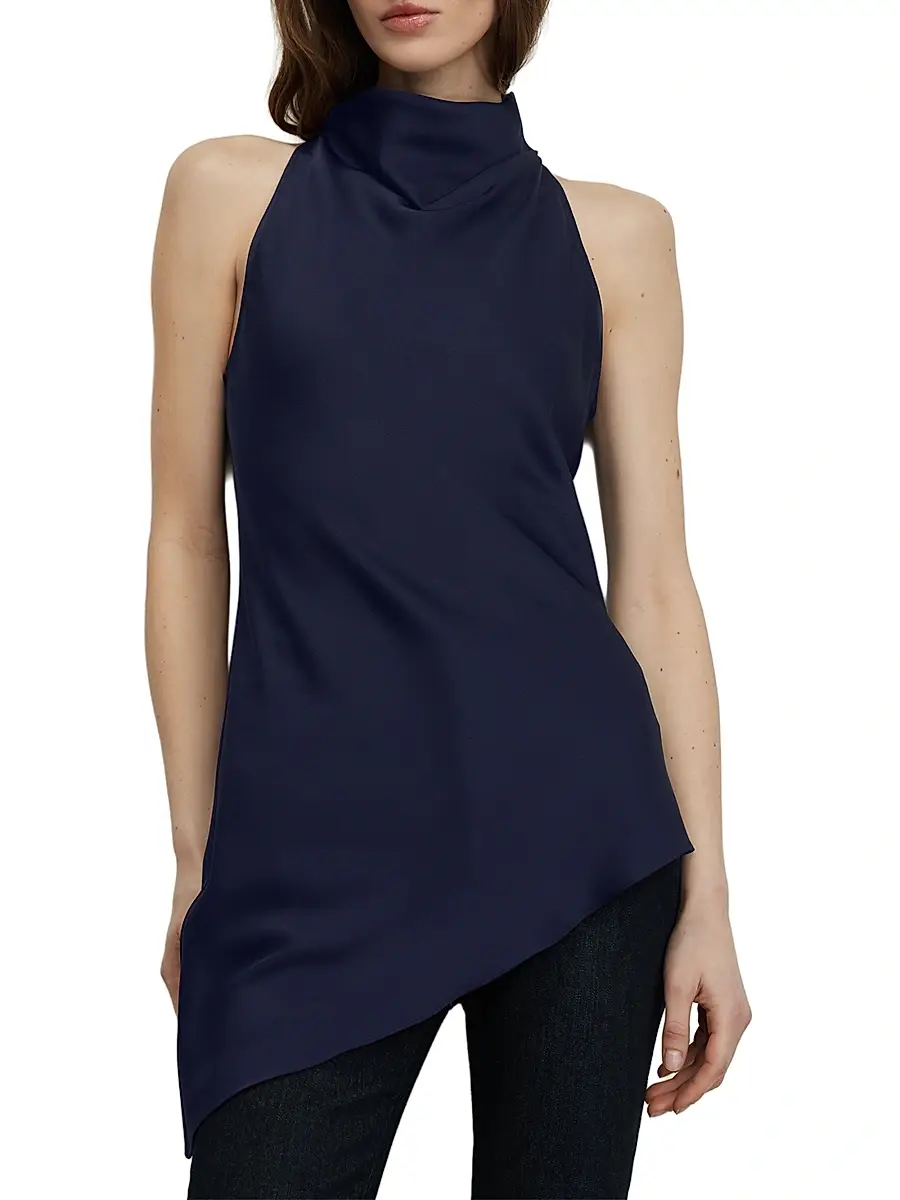 Veronica Beard Women's Radford Asymmetric Sleeveless Tunic Top | Thumbnail 3 Veronica Beard Women's Radford Asymmetric Sleeveless Tunic Top | Thumbnail 3