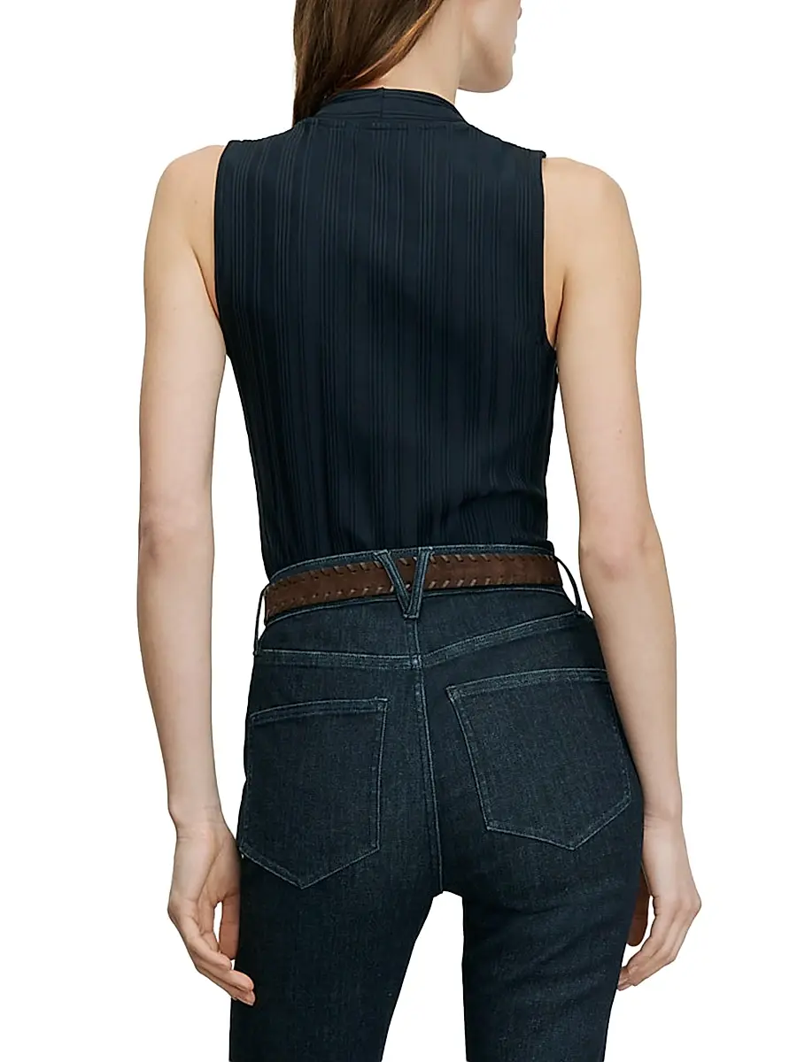Veronica Beard Women's Evania Ribbed Tank | Thumbnail 4 Veronica Beard Women's Evania Ribbed Tank | Thumbnail 4