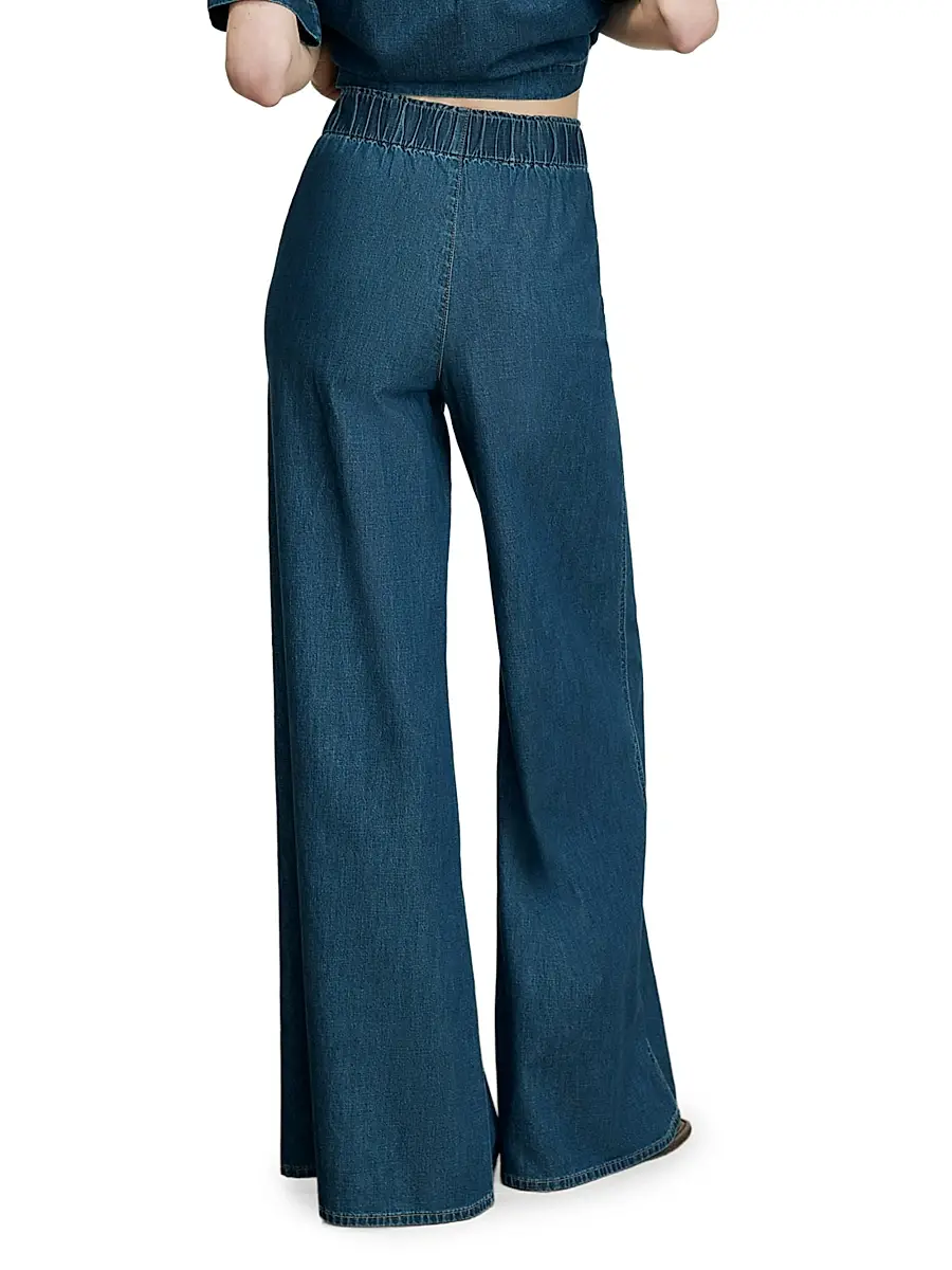 Veronica Beard Women's Digby Wide-Leg Jeans | Thumbnail 5 Veronica Beard Women's Digby Wide-Leg Jeans | Thumbnail 5
