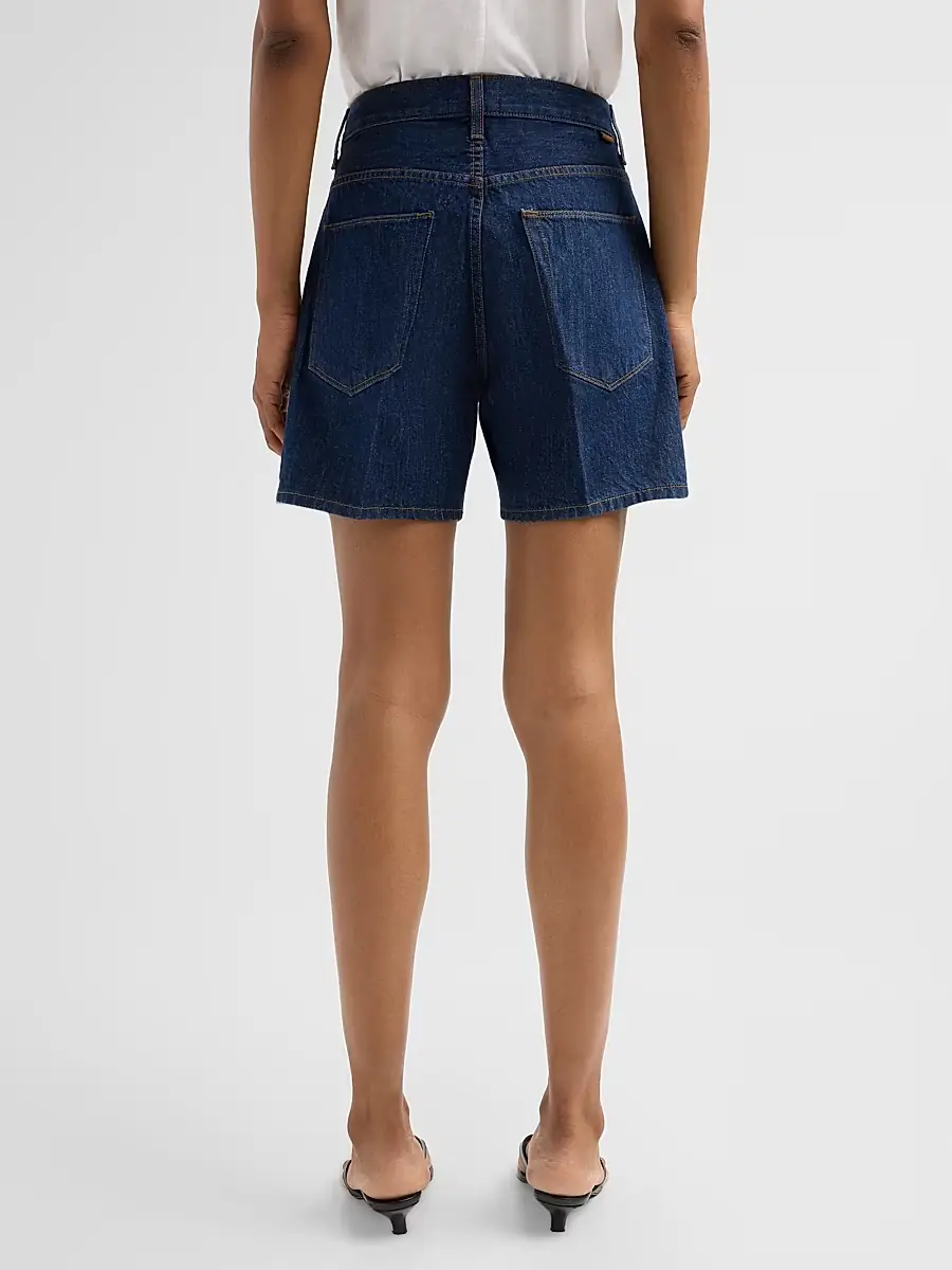 Jamie Haller Women's The Tailor Mid-Rise Denim Shorts | Thumbnail 3