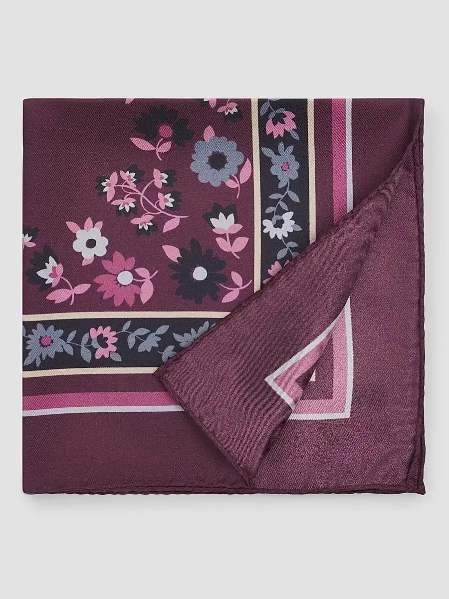 Kiton Men's Silk Pocket Square | Thumbnail 2 Kiton Men's Silk Pocket Square | Thumbnail 2