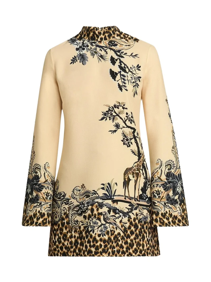 Etro Women's Leopard-Print Mini Dress