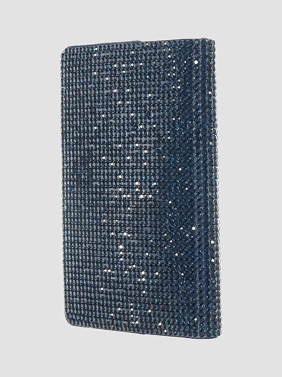 Judith Leiber Couture Women's Leather & Crystal Passport Holder - Navy | Thumbnail 3 Judith Leiber Couture Women's Leather & Crystal Passport Holder - Navy | Thumbnail 3