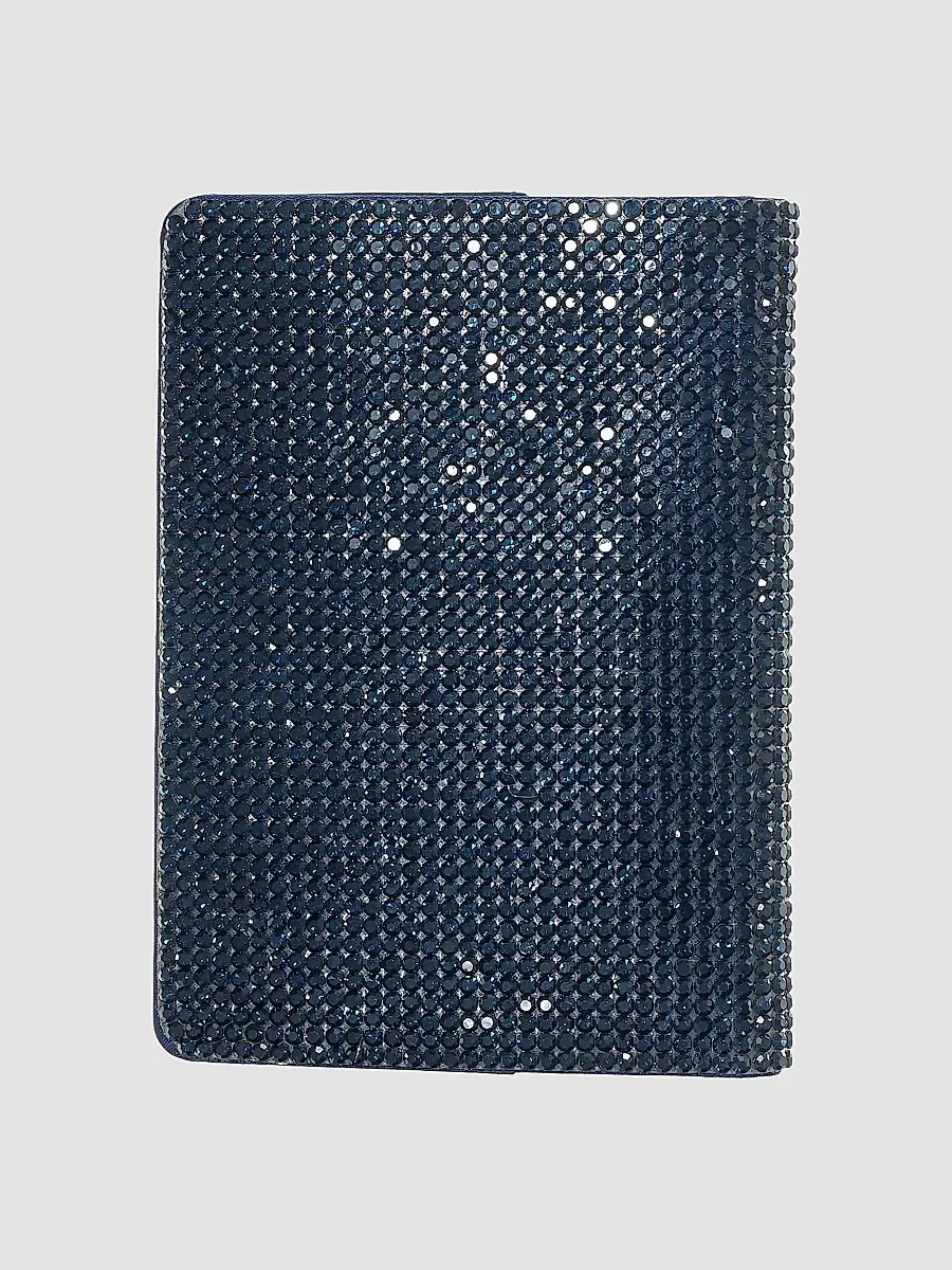 Judith Leiber Couture Women's Leather & Crystal Passport Holder - Navy | Thumbnail 4 Judith Leiber Couture Women's Leather & Crystal Passport Holder - Navy | Thumbnail 4