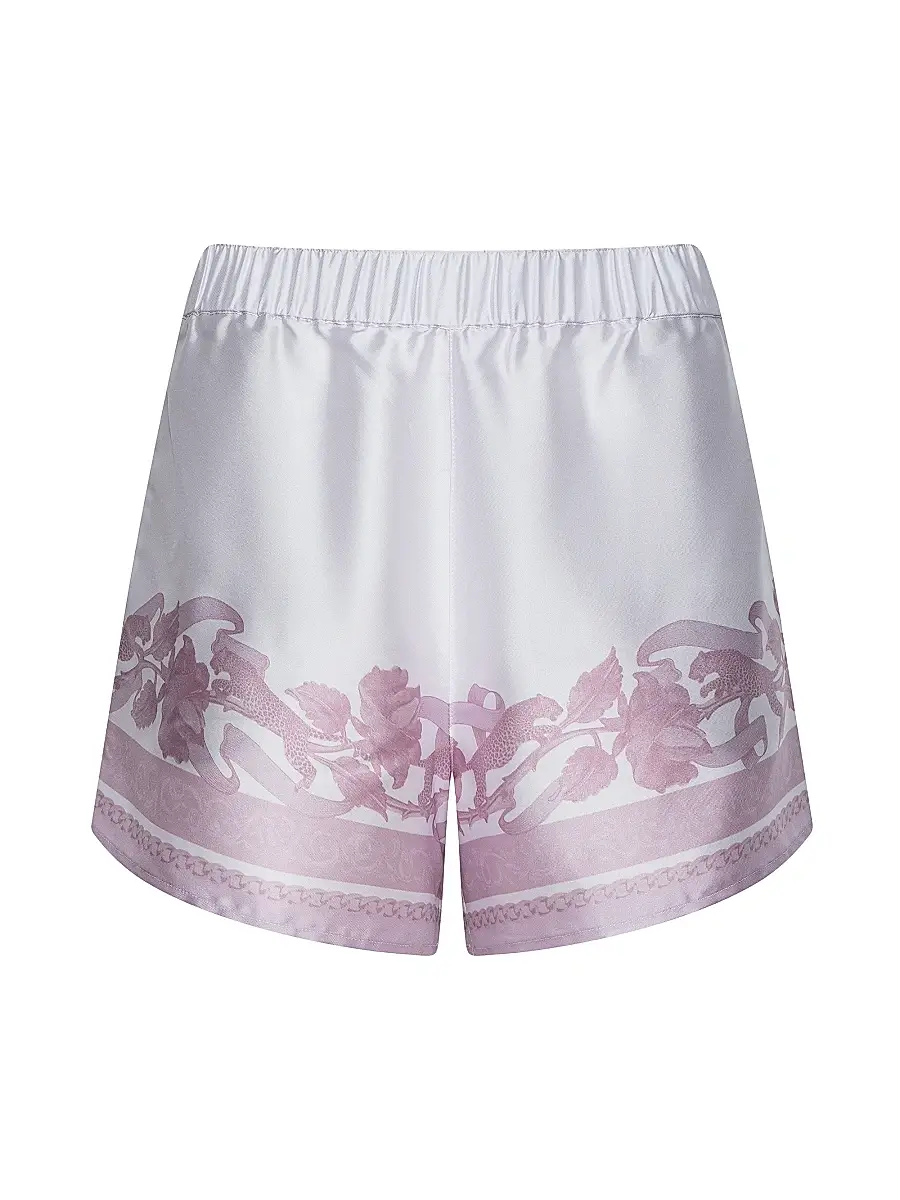 L'Agence Women's Maela Printed Satin Shorts | Image 1 L'Agence Women's Maela Printed Satin Shorts | Image 1