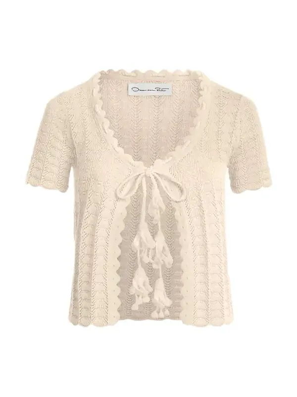 Pointelle Weave Cardigan