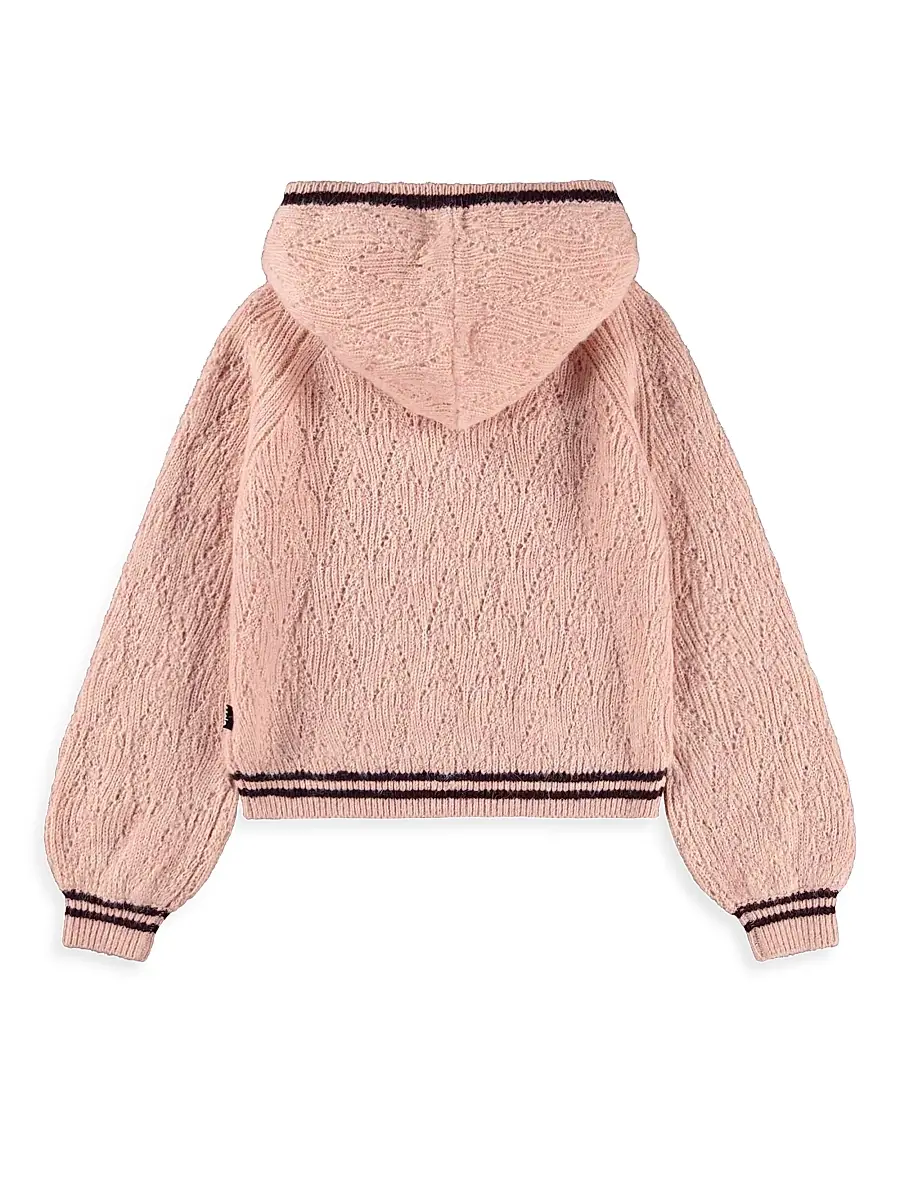 MOLO Girl's Little Girl's & Girl's Gitta Pointelle-Knit Hoodie | Thumbnail 2 MOLO Girl's Little Girl's & Girl's Gitta Pointelle-Knit Hoodie | Thumbnail 2