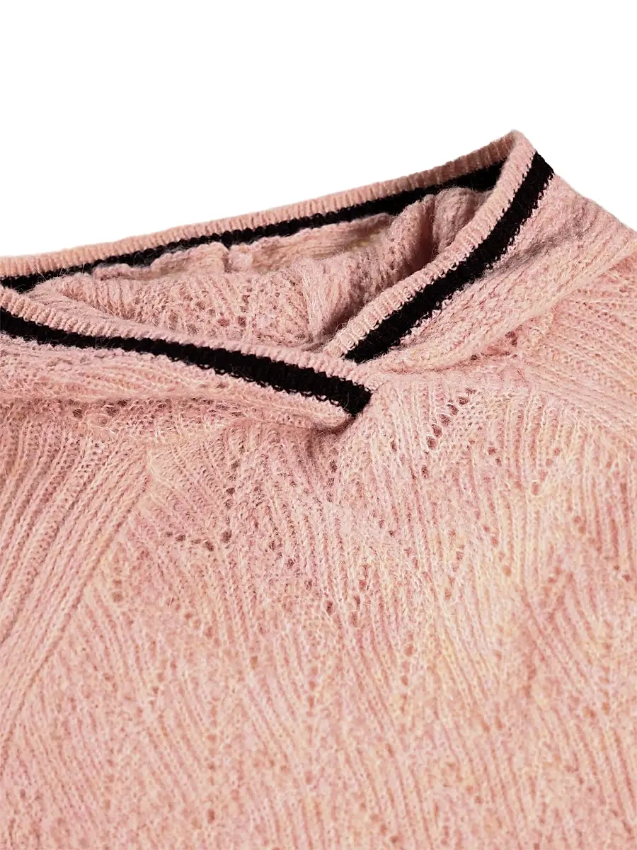 MOLO Girl's Little Girl's & Girl's Gitta Pointelle-Knit Hoodie | Thumbnail 4 MOLO Girl's Little Girl's & Girl's Gitta Pointelle-Knit Hoodie | Thumbnail 4