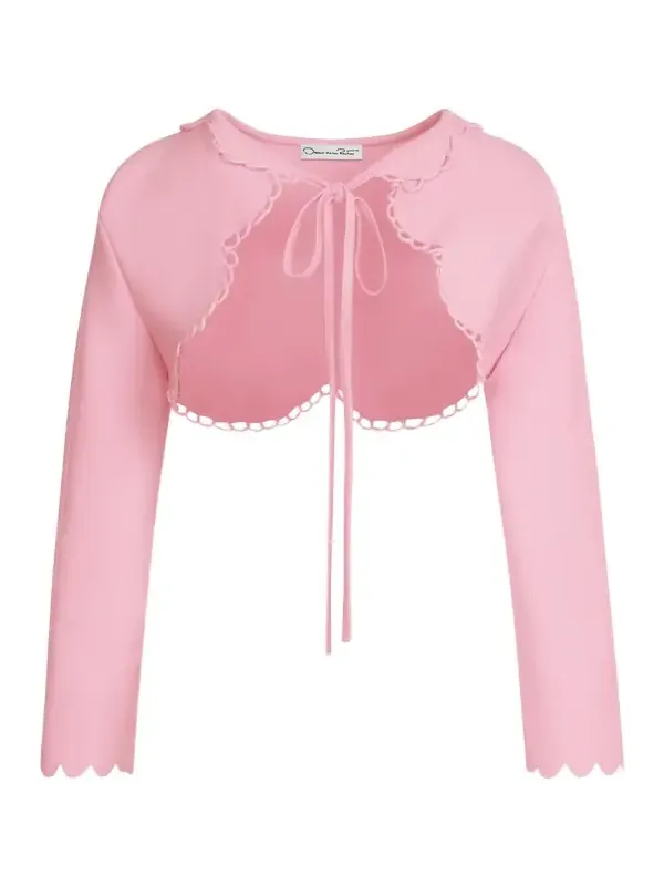 Scallop Trim Knit Bolero Scallop Trim Knit Bolero