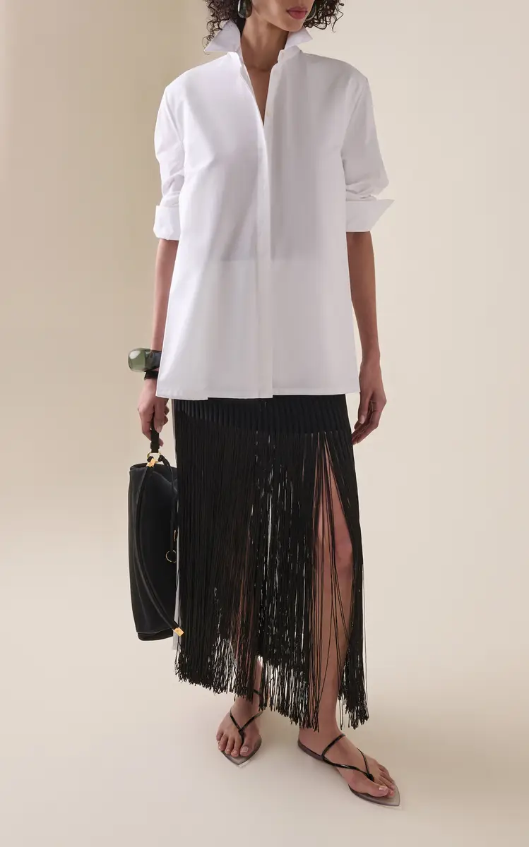 Alaïa Fringed Knit Maxi Skirt | Thumbnail 5