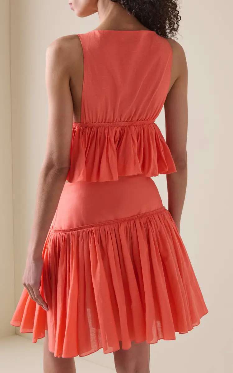 Alaïa Peplum-Hem Cotton-Blend Top | Thumbnail 7 Alaïa Peplum-Hem Cotton-Blend Top | Thumbnail 7