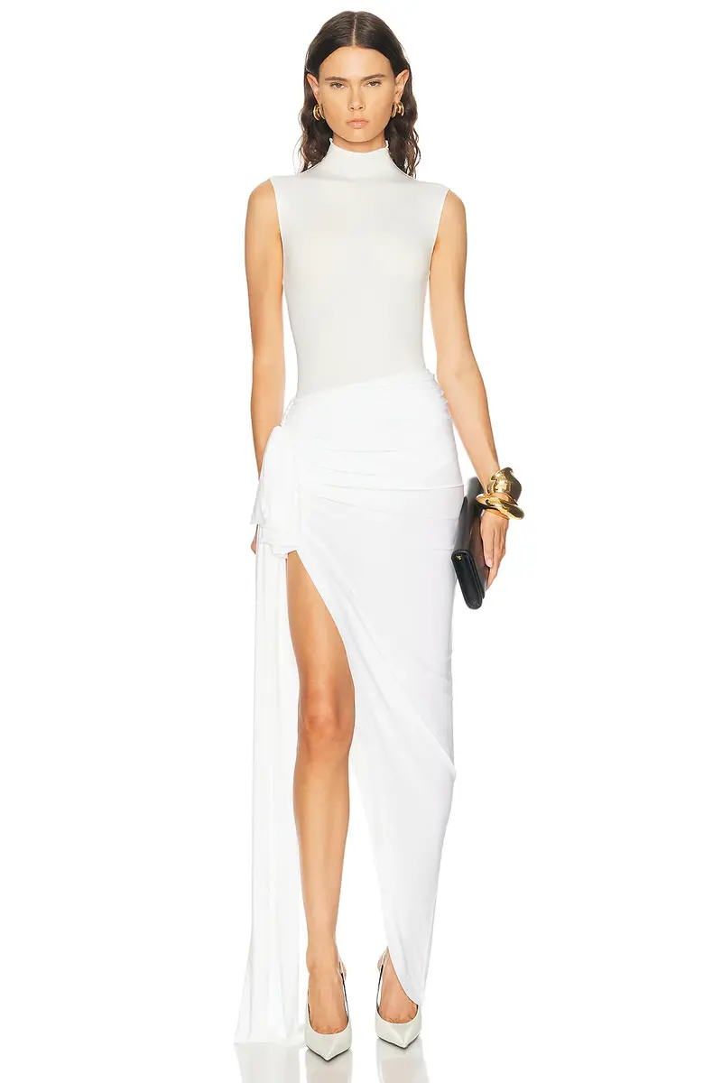 Norma Kamali Diana Long Skirt | Thumbnail 5 Norma Kamali Diana Long Skirt | Thumbnail 5