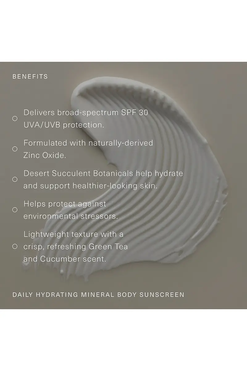 Oak Essentials Travel Daily Hydrating Mineral Body Sunscreen SPF 30 | Thumbnail 4