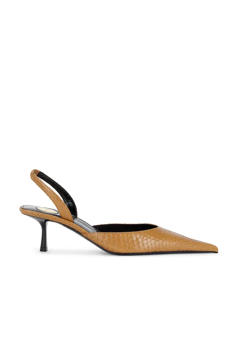 Saint Laurent Misty Python Slingback Pump | Image 1 Saint Laurent Misty Python Slingback Pump | Image 1