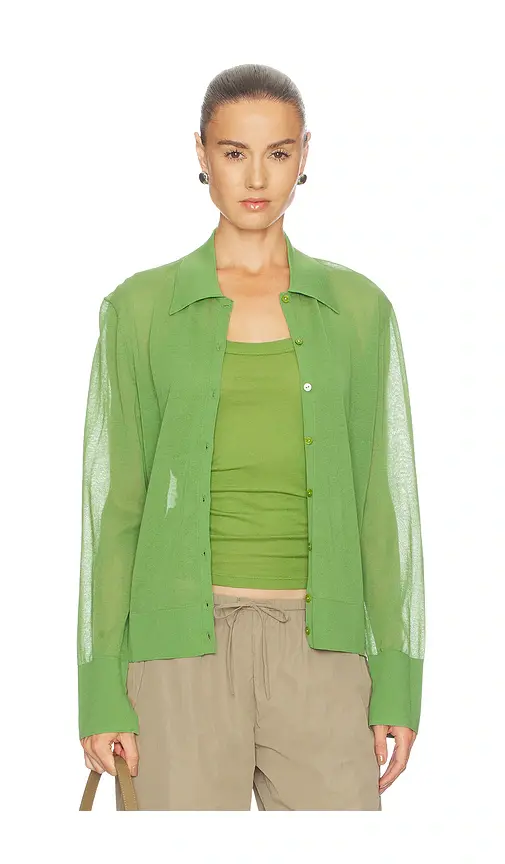 Frame The Collared Cardigan | Thumbnail 6 Frame The Collared Cardigan | Thumbnail 6