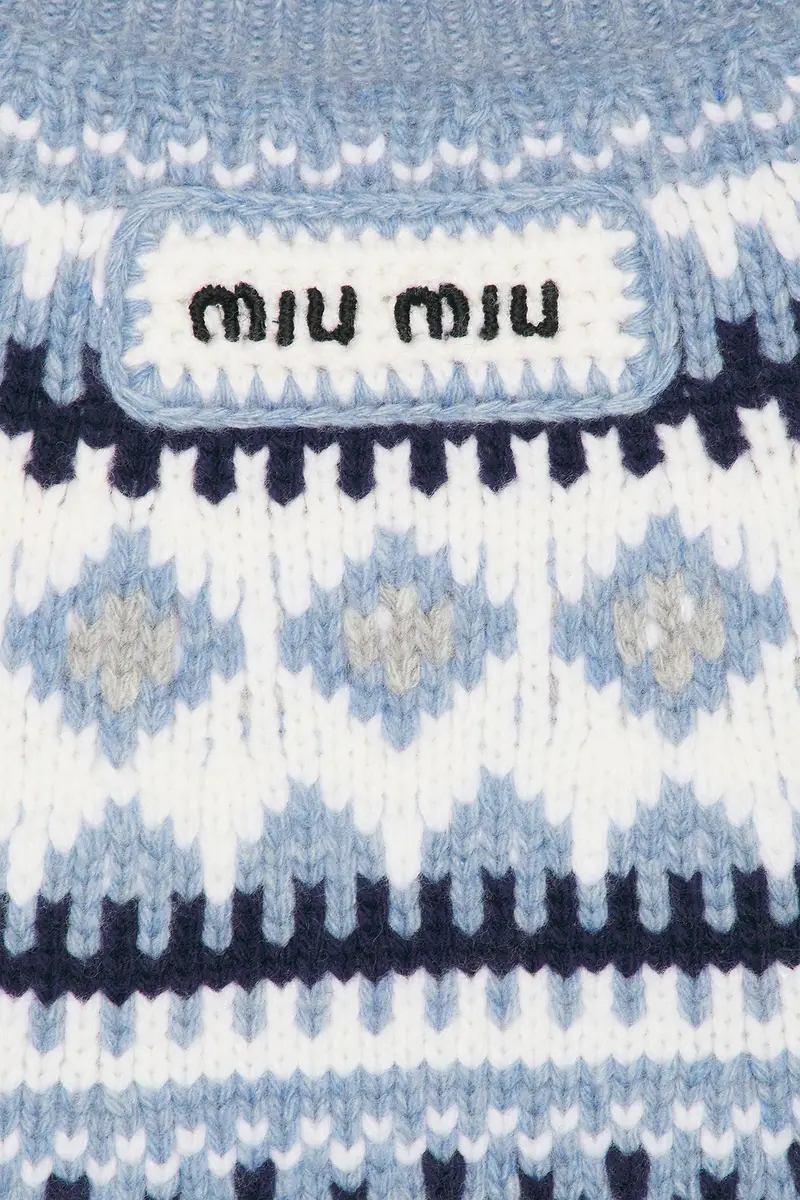 Miu Miu Wool Fairisle Sweater | Thumbnail 5 Miu Miu Wool Fairisle Sweater | Thumbnail 5